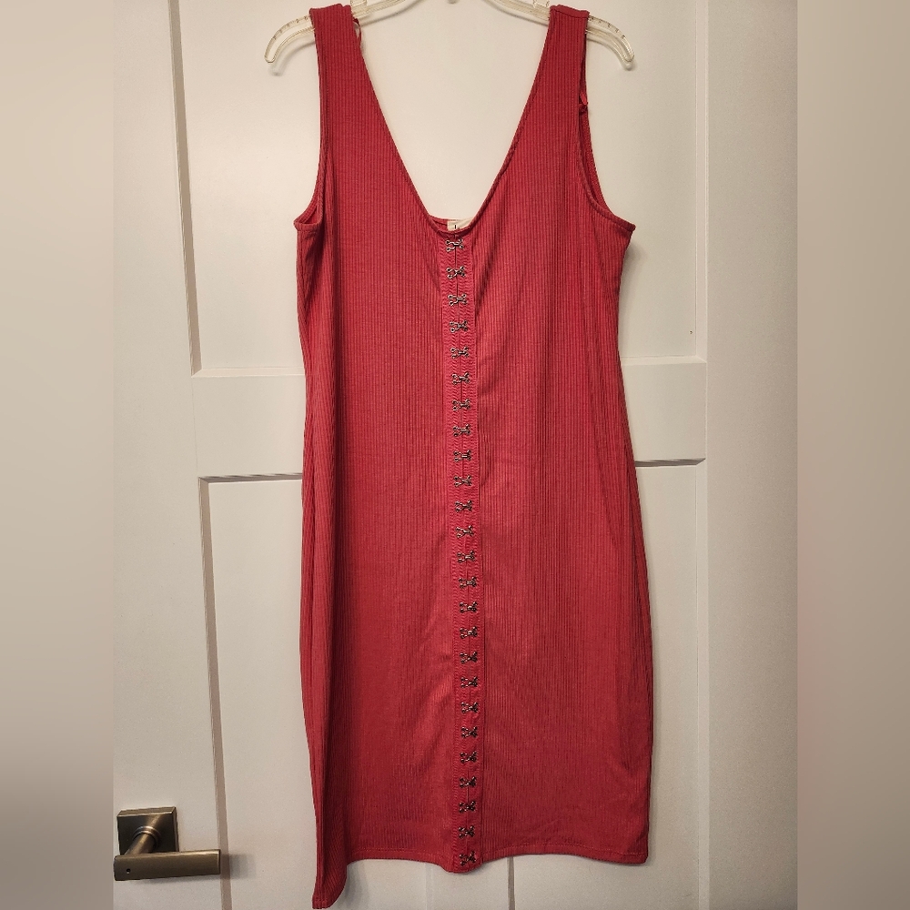 Fashion Nova Red Midi Dress